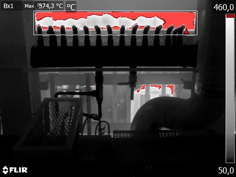 Thermal imaging of furnace